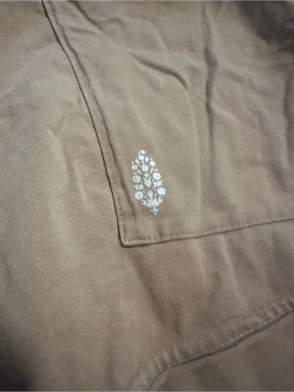 FP Movement by Free People Brown Jumpsuit with Small White Motif